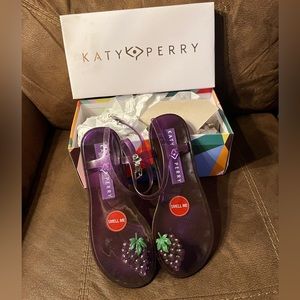 Katy Perry Grape scented jelly sandals